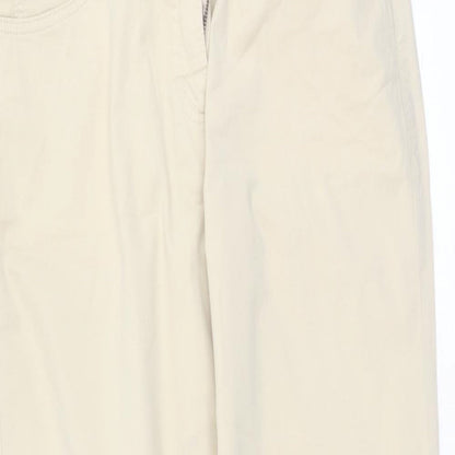 Backtee Womens Beige  Cotton Trousers  Size 16 L26 in Regular