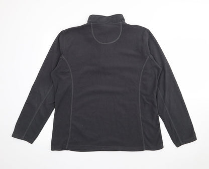 Crane Womens Grey High Neck  Polyester Pullover Jumper Size 16