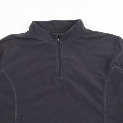 Crane Womens Grey High Neck  Polyester Pullover Jumper Size 16