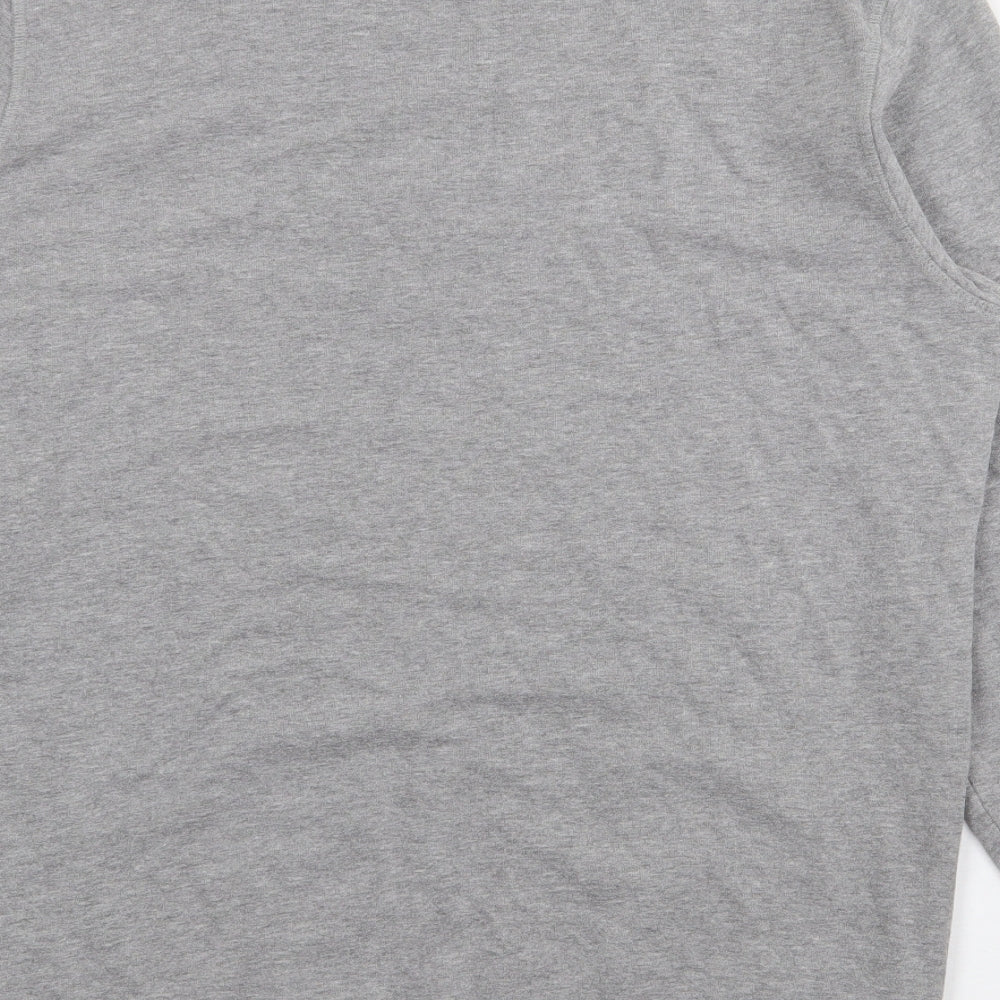 Vintage Cloth Mens Grey  Cotton Pullover Sweatshirt Size L