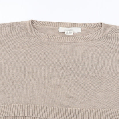 Womens UK Size M Forever 21 Beige Pullover Jumper