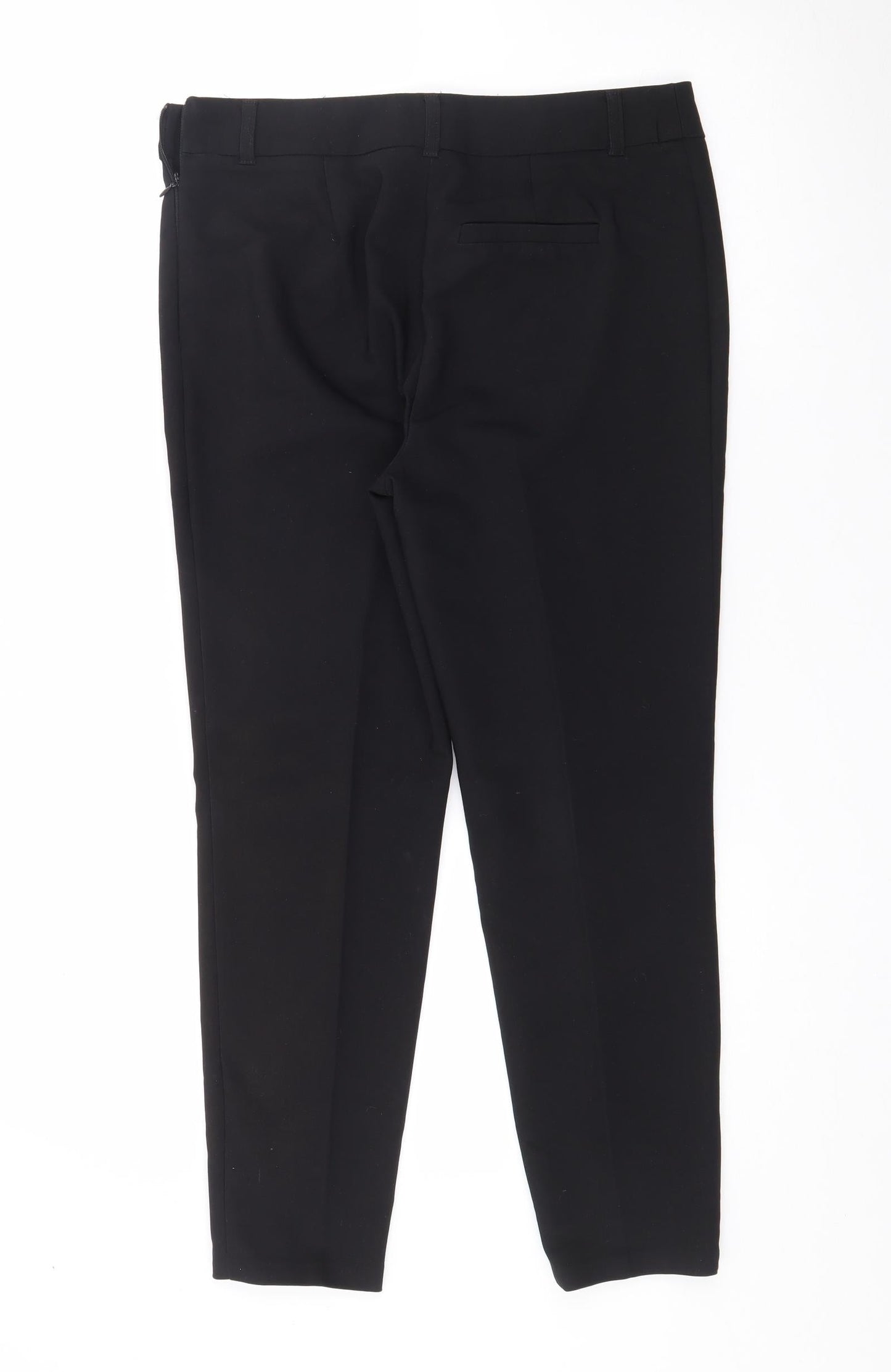 Womens UK Size 10 Papaya Regular Fit  Black Trousers