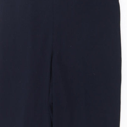 Classic Womens Blue  Polyester Trousers  Size 12 L29 in Regular