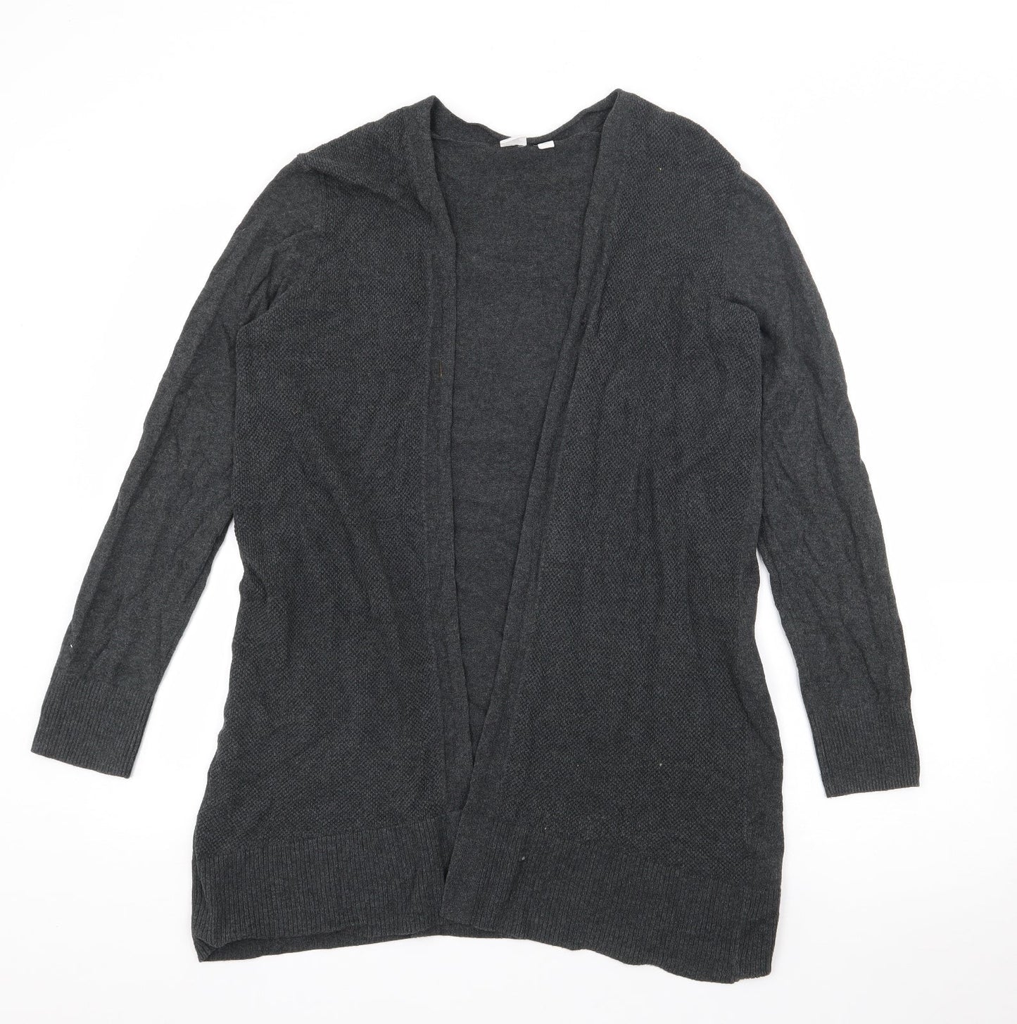 Gap Womens Grey V-Neck  Cotton Cardigan Jumper Size M