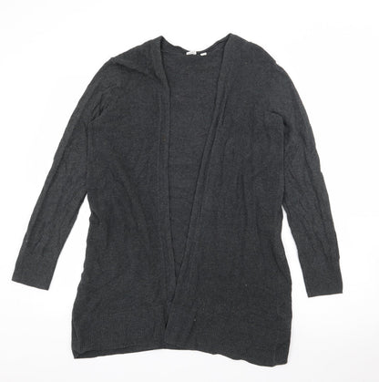 Gap Womens Grey V-Neck  Cotton Cardigan Jumper Size M