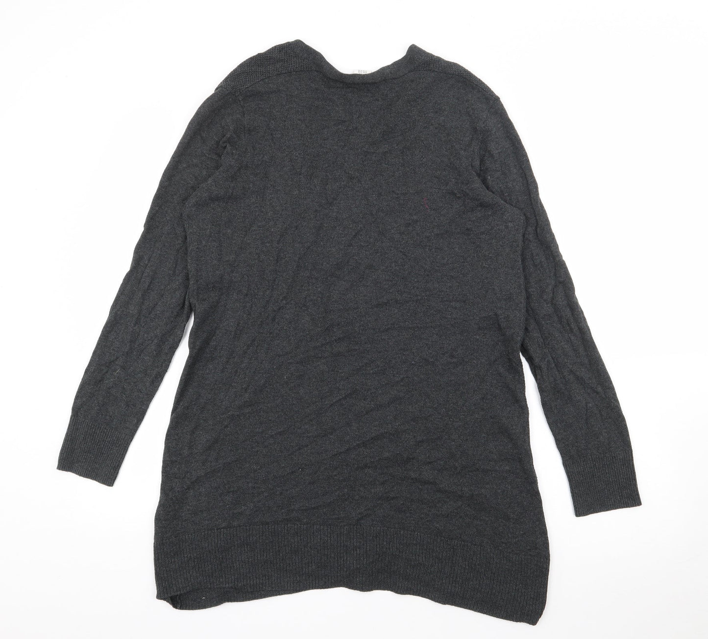 Gap Womens Grey V-Neck  Cotton Cardigan Jumper Size M