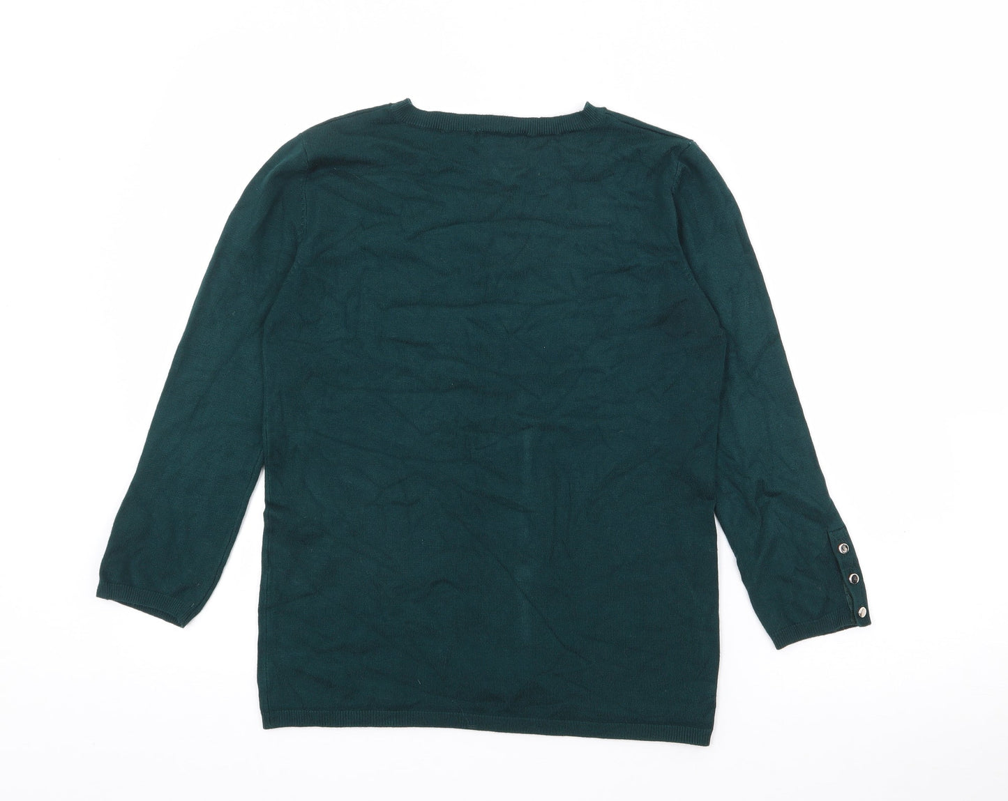 Womens UK Size L Stradivarius Green Pullover Jumper