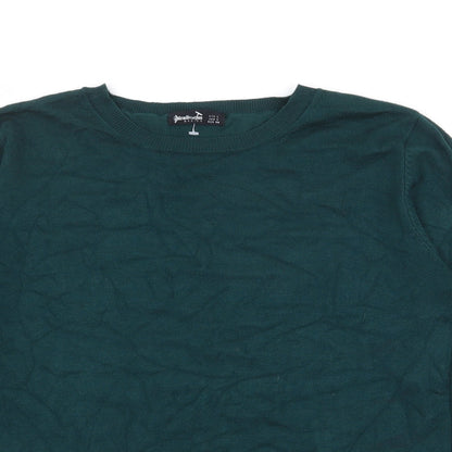 Womens UK Size L Stradivarius Green Pullover Jumper