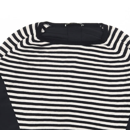 Womens UK Size S Oasis Black Basic Blouse