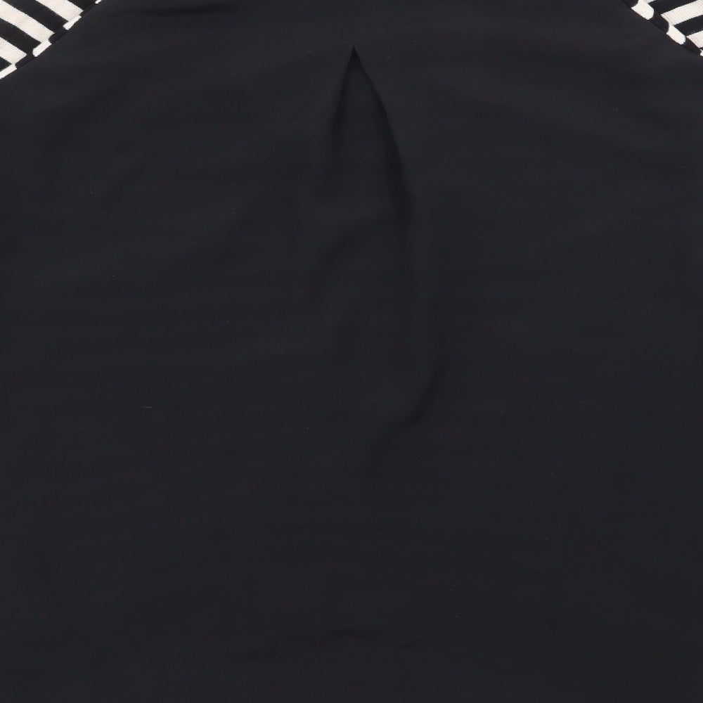 Womens UK Size S Oasis Black Basic Blouse
