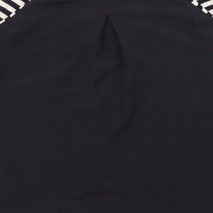 Womens UK Size S Oasis Black Basic Blouse
