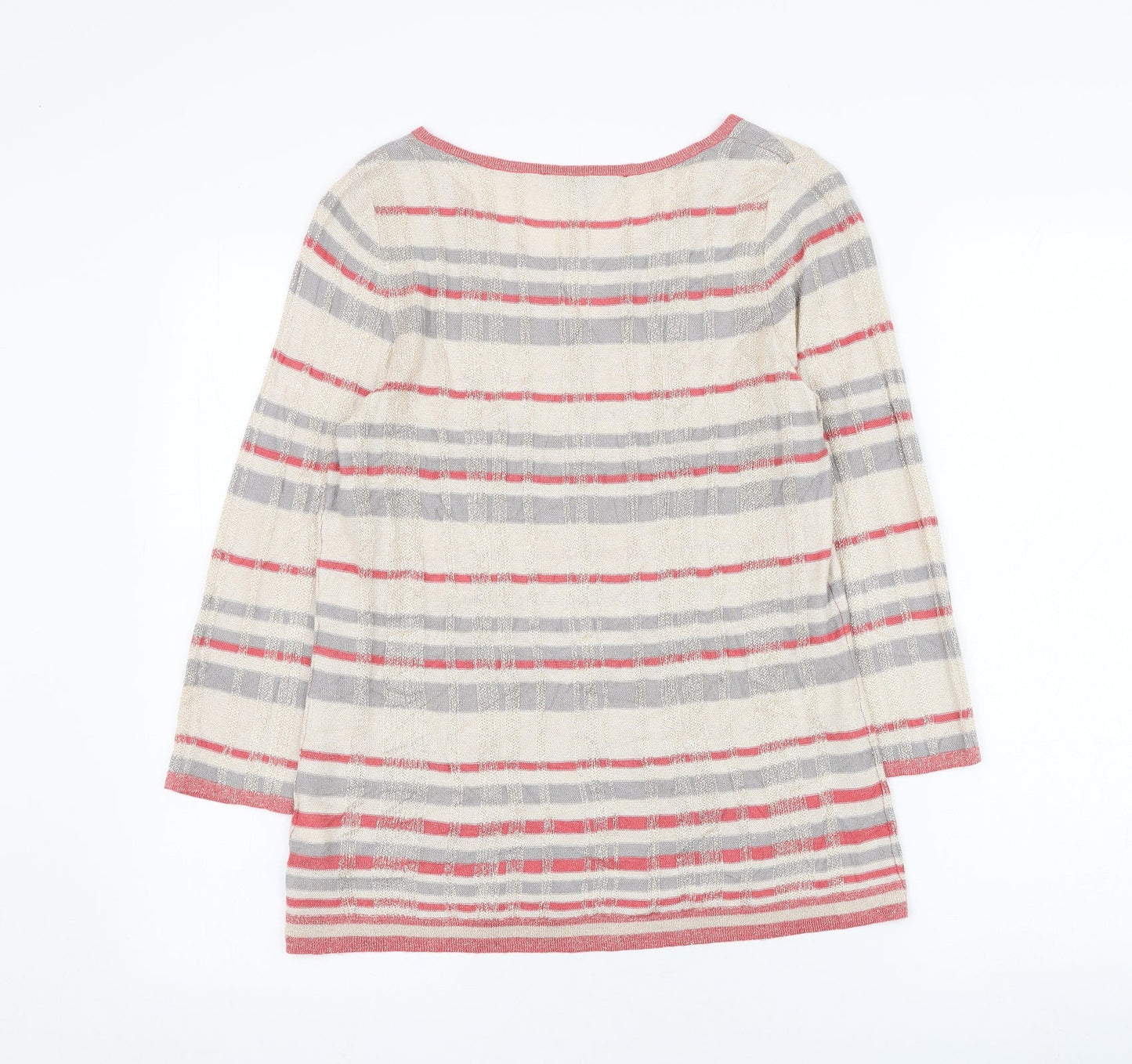 Womens UK Size 12 Bonmarché Beige Pullover Jumper