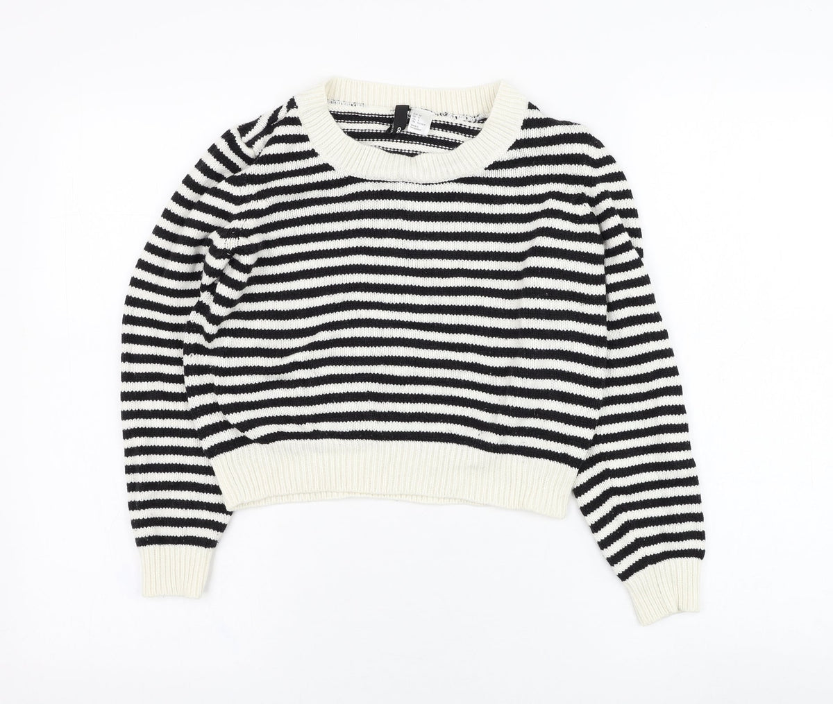 Womens UK Size 8 H&M White Pullover Jumper