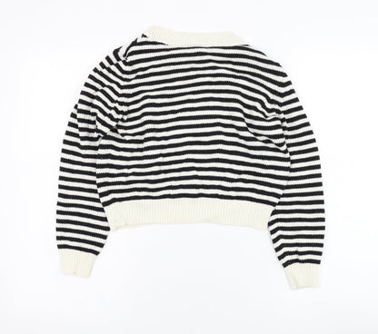 Womens UK Size 8 H&M White Pullover Jumper