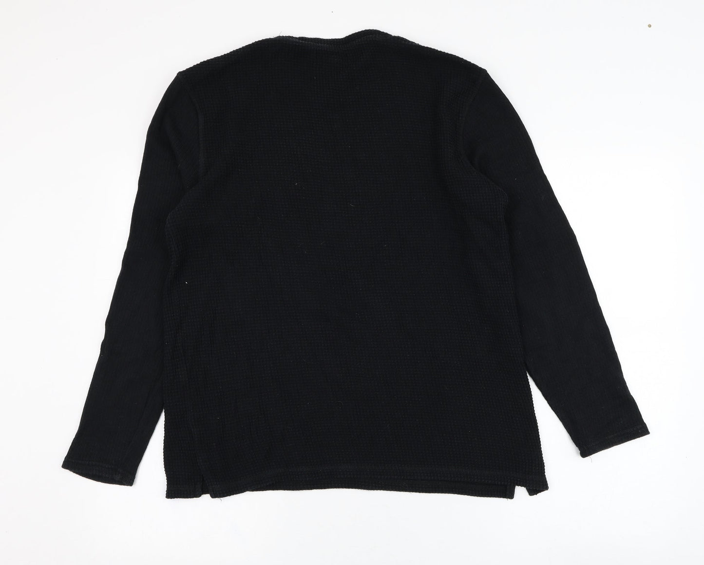 Mens UK Size M River Island Black Pullover Sweatshirt