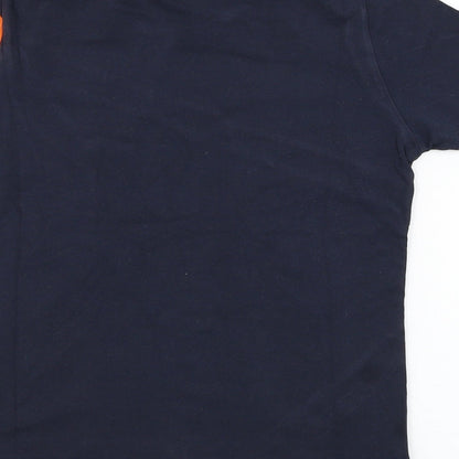 SheIn Boys Blue  Cotton Basic T-Shirt Size 9-10 Years Round Neck Pullover