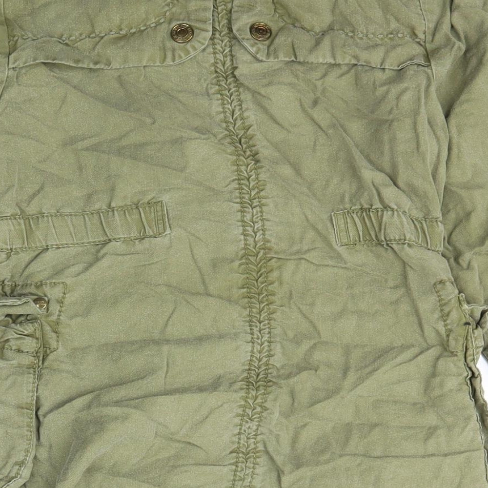 NEXT Girls Green   Military Jacket Coat Size 7 Years