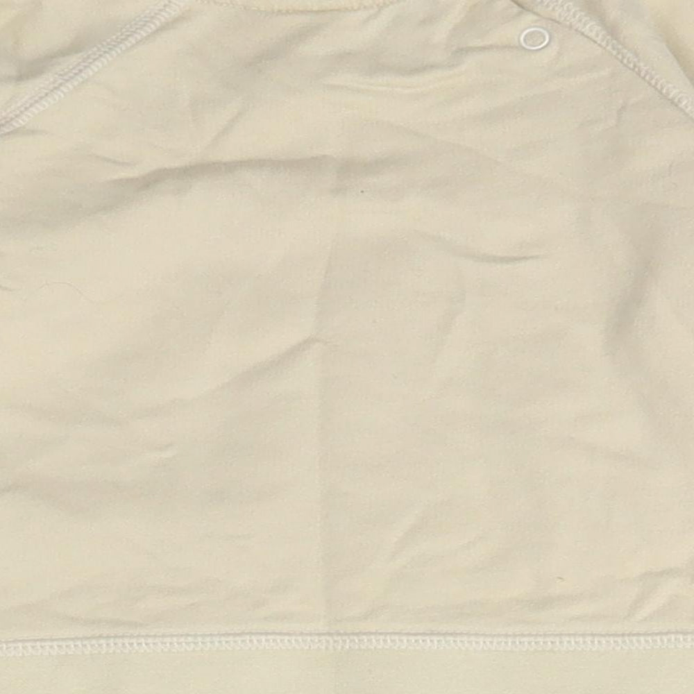 NEXT Girls Beige  Cotton Pullover Jumper Size 6-9 Months