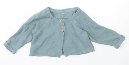 Disney Baby Girls Blue  Cotton Cardigan Jumper Size 3-6 Months   - Disney