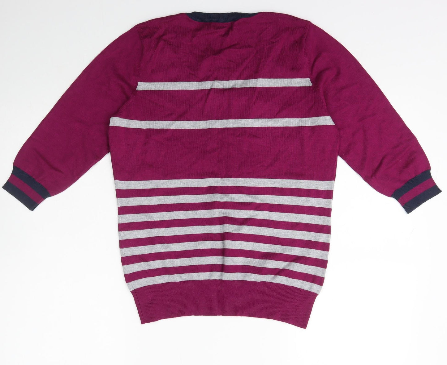 Womens UK Size M M&Co. Purple Pullover Jumper