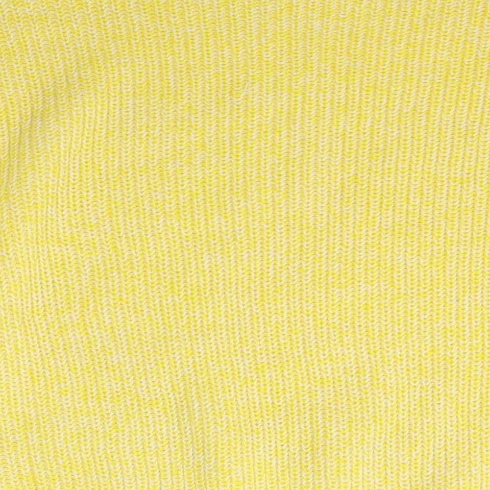 George Womens Yellow Scoop Neck  Acrylic Pullover Jumper Size L