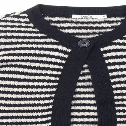 Womens UK Size M M&Co. Blue Cardigan Jumper