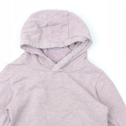 TU kids Girls Purple  Cotton Pullover Hoodie Size 7 Years