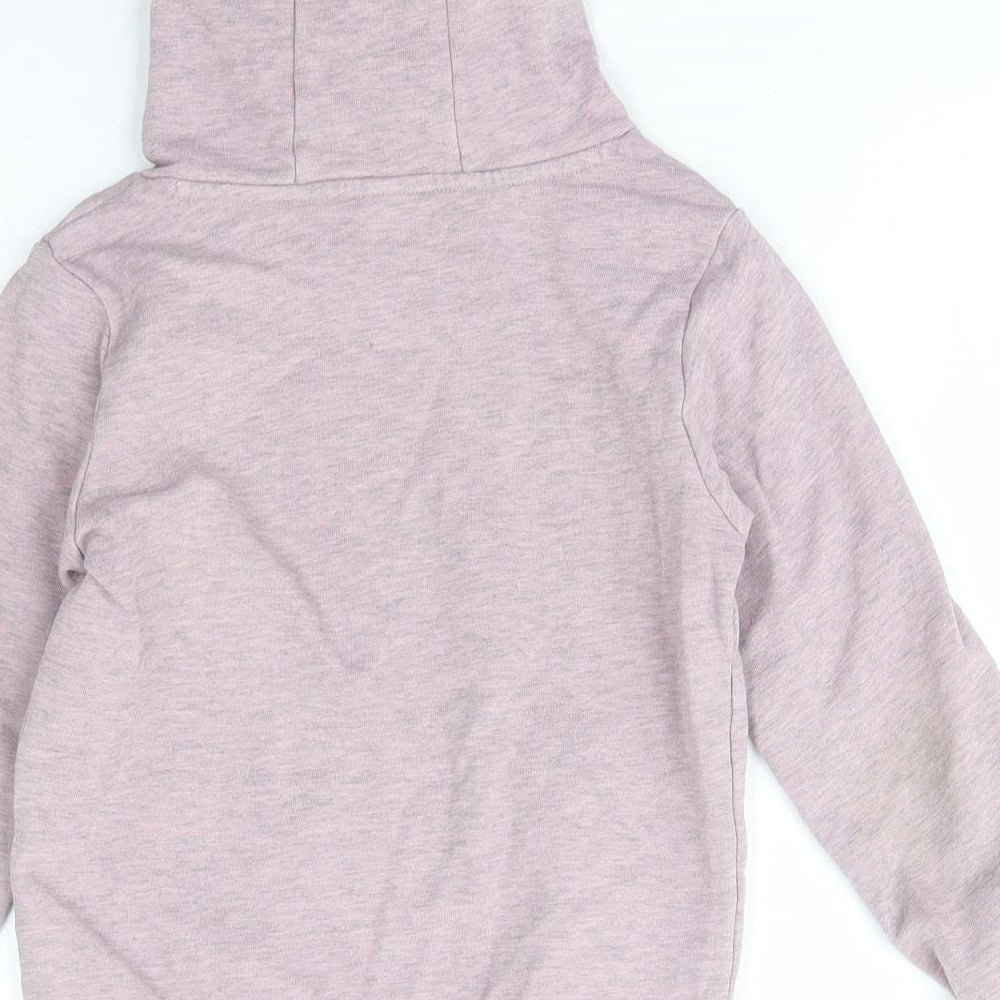 TU kids Girls Purple  Cotton Pullover Hoodie Size 7 Years