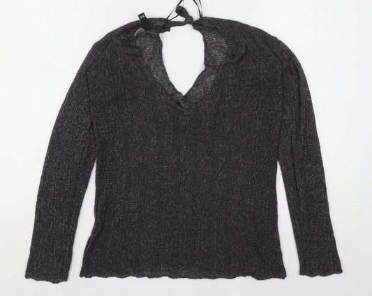 Womens UK Size XS H&M Grey Pullover Jumper