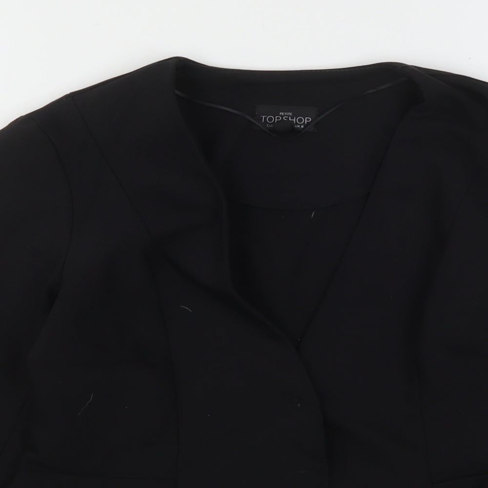 Womens UK Size 8 Topshop Black Jacket