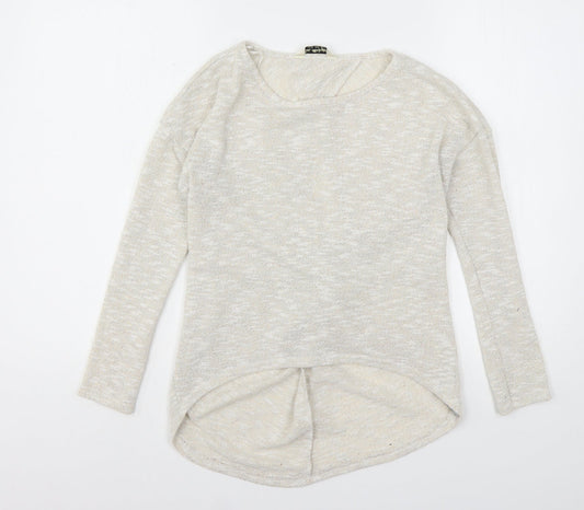 Womens UK Size 4 Miss Selfridge Beige Pullover Jumper