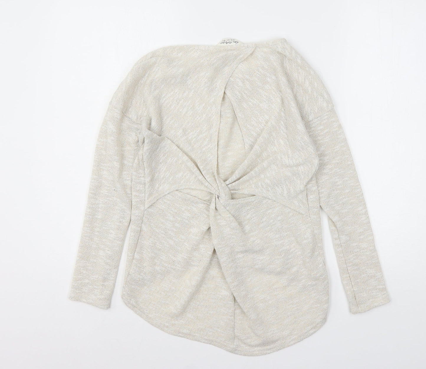 Womens UK Size 4 Miss Selfridge Beige Pullover Jumper