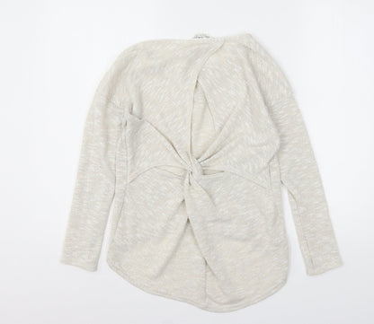 Womens UK Size 4 Miss Selfridge Beige Pullover Jumper