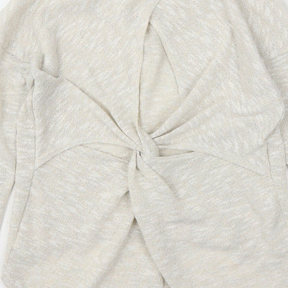 Womens UK Size 4 Miss Selfridge Beige Pullover Jumper