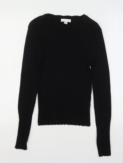 Womens UK Size S Topshop Black Pullover Jumper