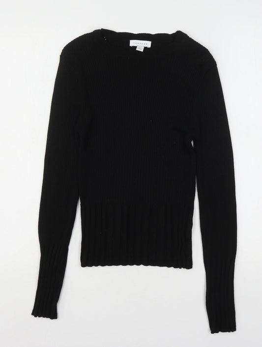 Womens UK Size S Topshop Black Pullover Jumper