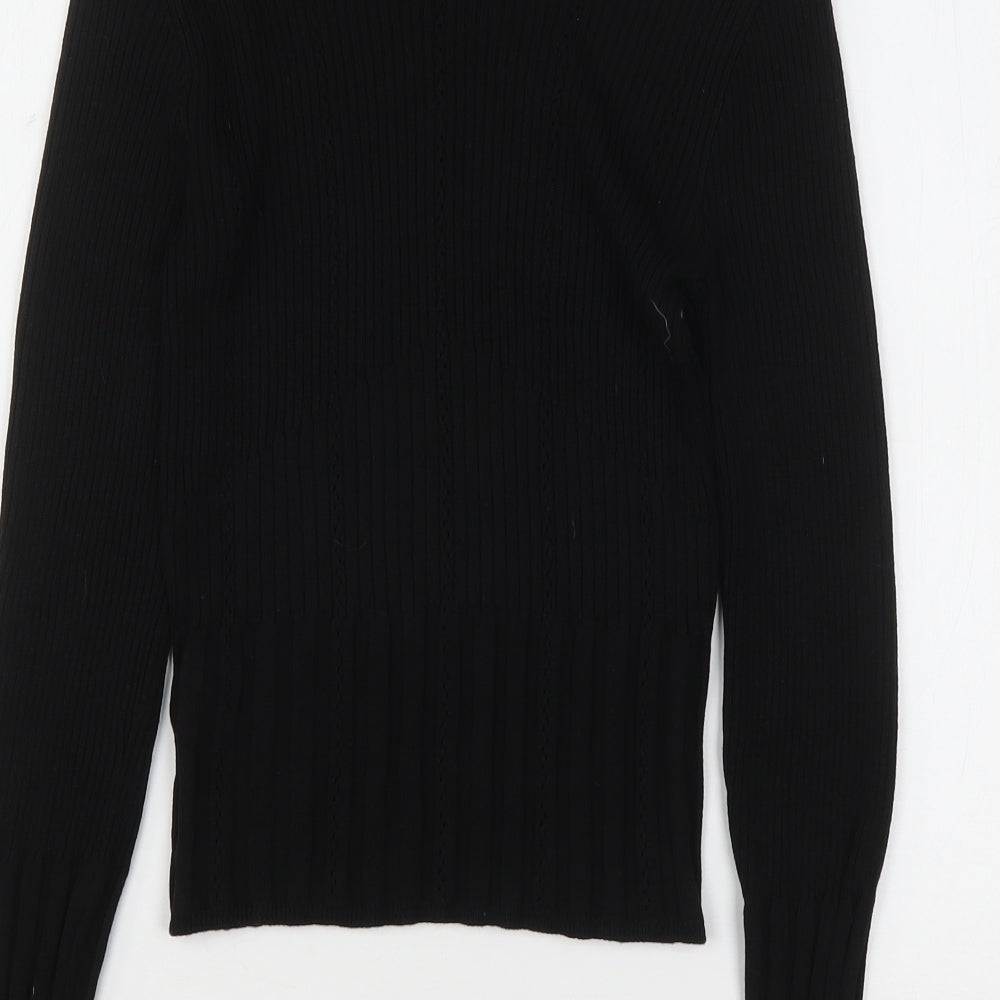 Womens UK Size S Topshop Black Pullover Jumper