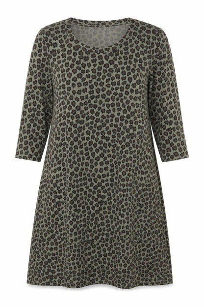 Rainbow Womens Multicoloured Animal Print Polyester A-Line  Size 14  Round Neck