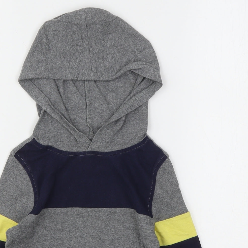 Gap Boys Multicoloured Colourblock Cotton Pullover Hoodie Size 4-5 Years