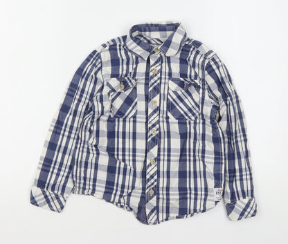 Pepe Jeans Boys Multicoloured Plaid Cotton Basic Button-Up Size 6 Years Collared