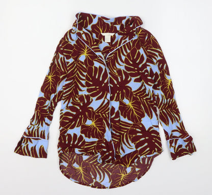 Womens UK Size 6 H&M Multicoloured Basic Button-Up