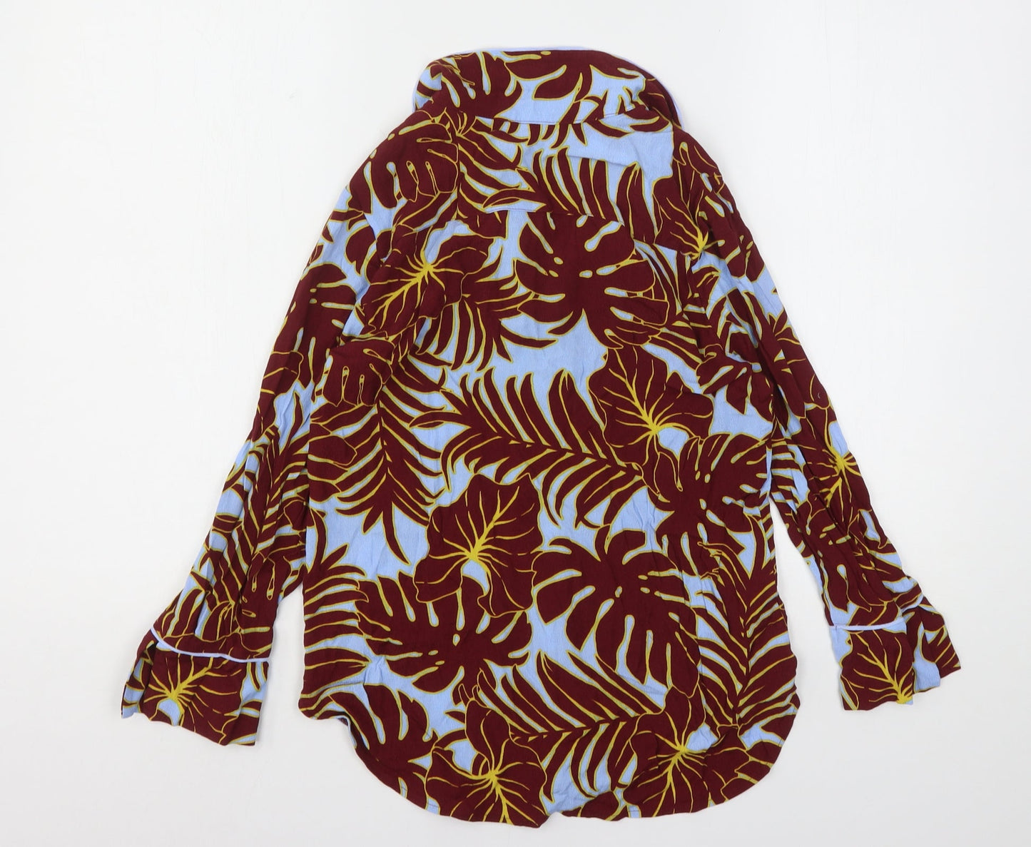 Womens UK Size 6 H&M Multicoloured Basic Button-Up