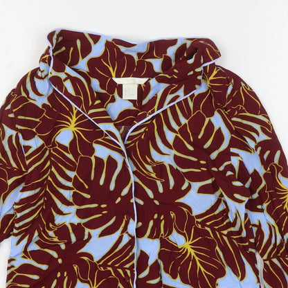 Womens UK Size 6 H&M Multicoloured Basic Button-Up