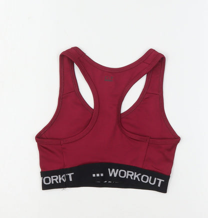 CLP Active Womens Purple  Polyester Cropped Tank Size XS Round Neck