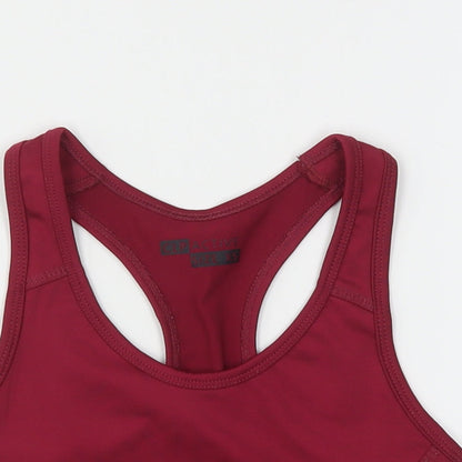CLP Active Womens Purple  Polyester Cropped Tank Size XS Round Neck