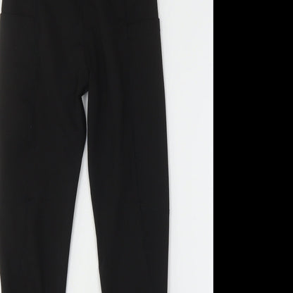 SheIn Womens Black  Polyester Cargo Leggings Size 6 L25 in