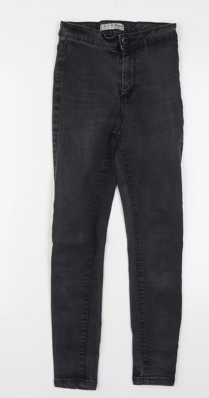 Denim & Co. Womens Black  Cotton Skinny Jeans Size 6 L24 in Regular