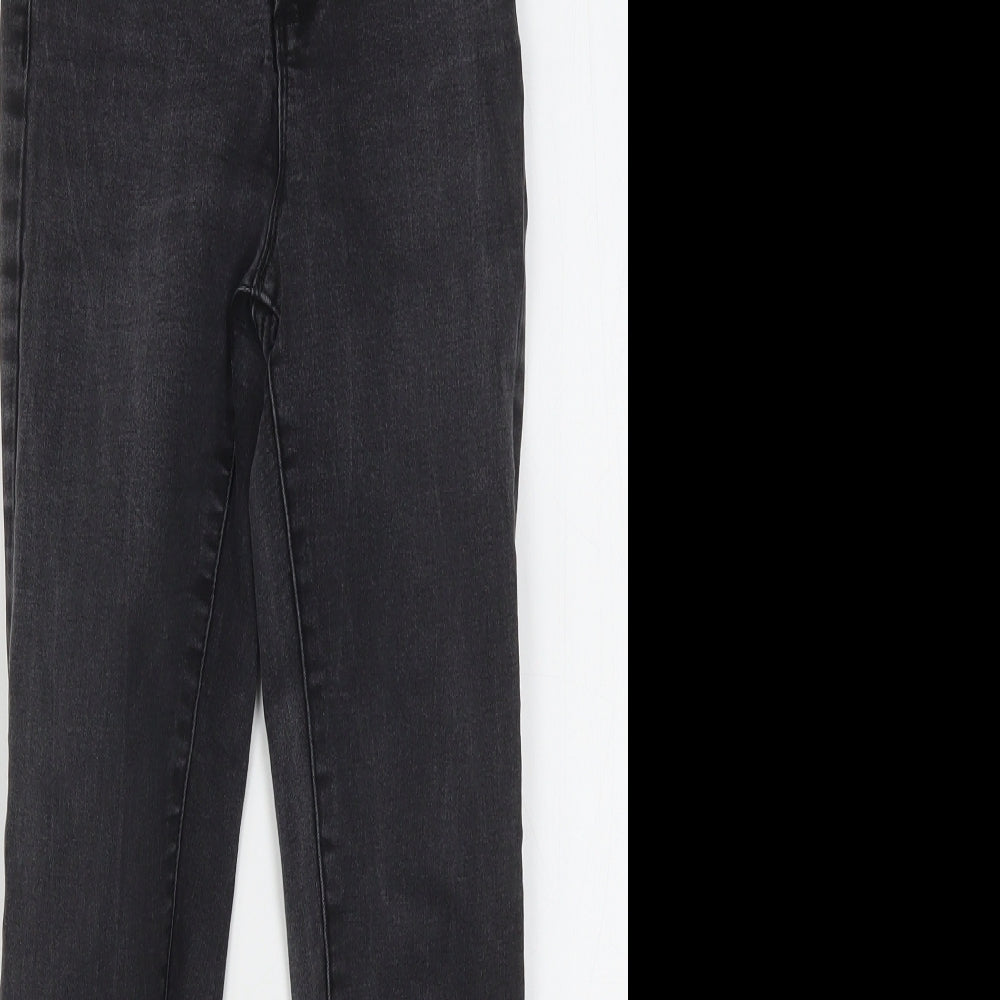 Denim & Co. Womens Black  Cotton Skinny Jeans Size 6 L24 in Regular