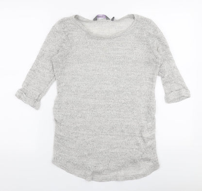 Womens UK Size 14 New Look Grey Pullover Jumper