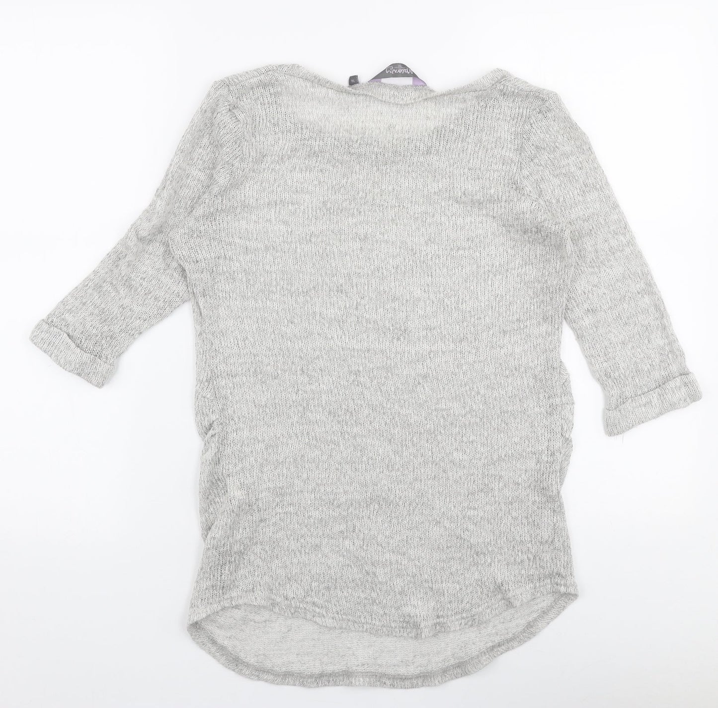 Womens UK Size 14 New Look Grey Pullover Jumper